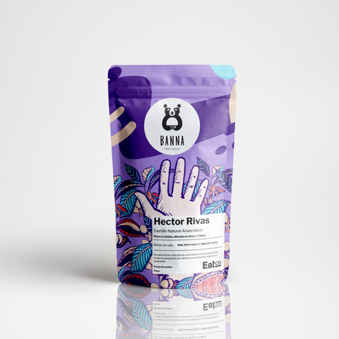 Café de Héctor Rivas - Notas de Cata: Nibs de Cacao, Papayuela, Ron.